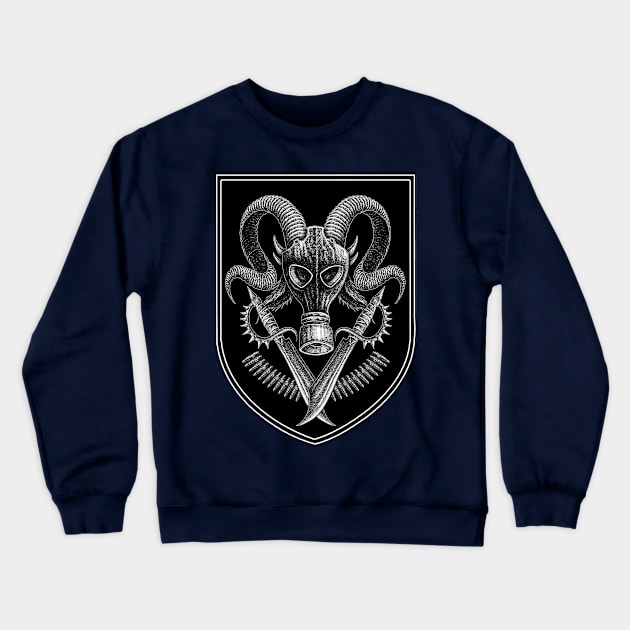 GAS MASK ART Crewneck Sweatshirt by HornArt